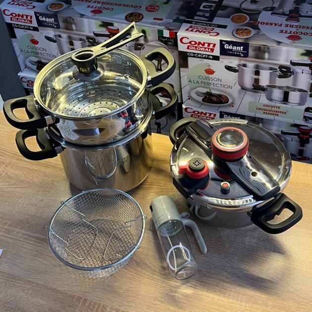 Pack Cocotte Counti Premium inox + هدية