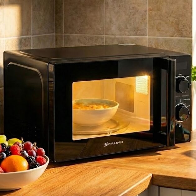 Micro-ondes schallenge Noir 20L – Décongélation & Minuterie