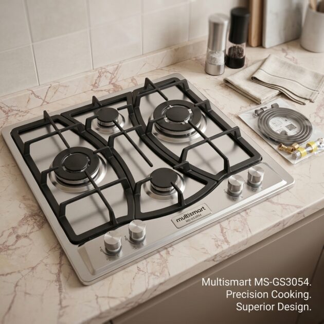 Table de cuisson Multismart 4 Feux Inox – موقد غاز مدمج بأداء عالي