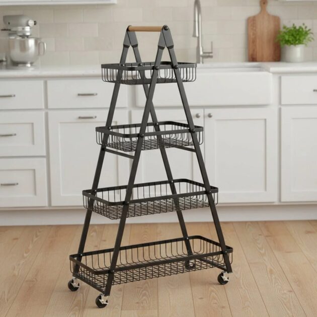 Chariot de Cuisine منظم عصري 4 طبقات