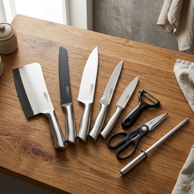 طقم سكاكين مطبخ احترافي من LAIKA - 8
