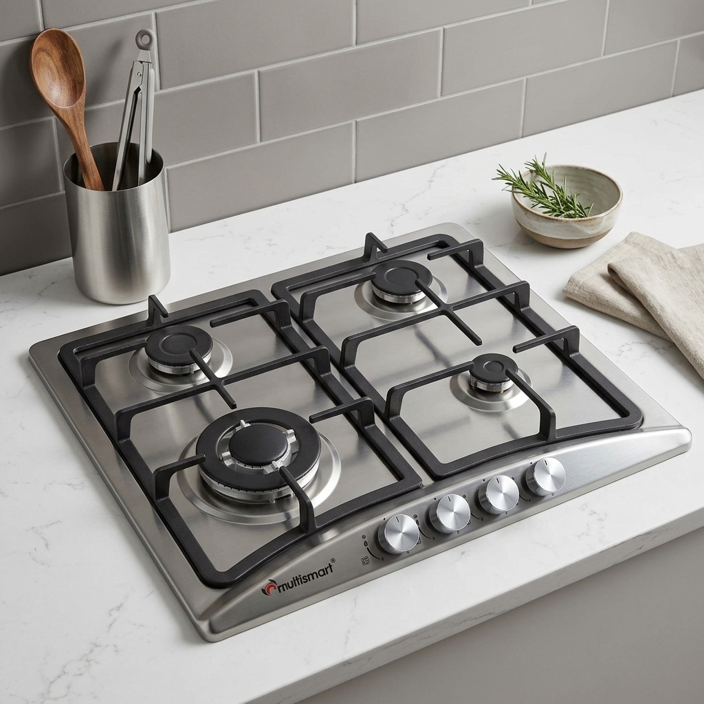 Table de cuisson Multismart 4 Feux Inox – موقد غاز مدمج بأداء عالي
